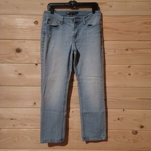 Vintage Levi's Women's Slight Curve Classic Straight Jeans Light Blue Size 31x30